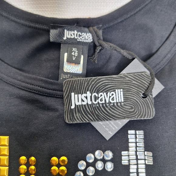 Roberto Cavalli haute couture bling tank top size XL. - Picture 6 of 10